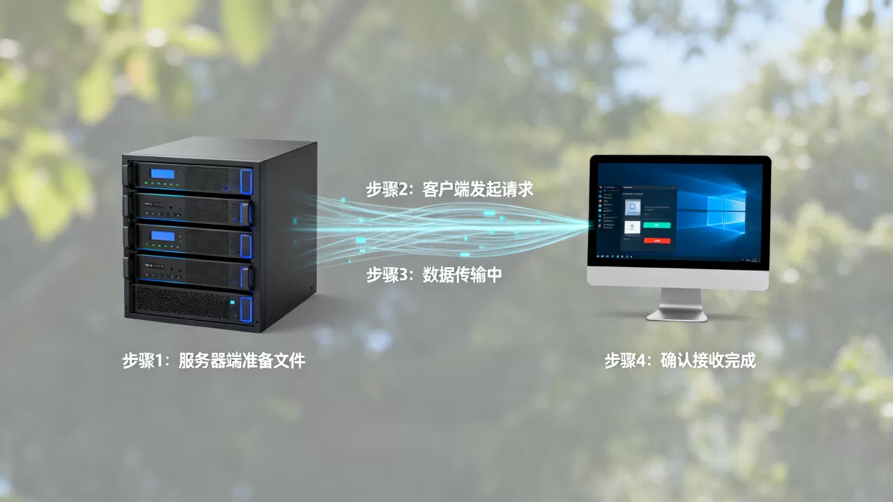 如何高效地将服务器文件发送到客户端?,有哪些步骤 如何高效地将服务器文件发送到客户端?,有哪些步骤