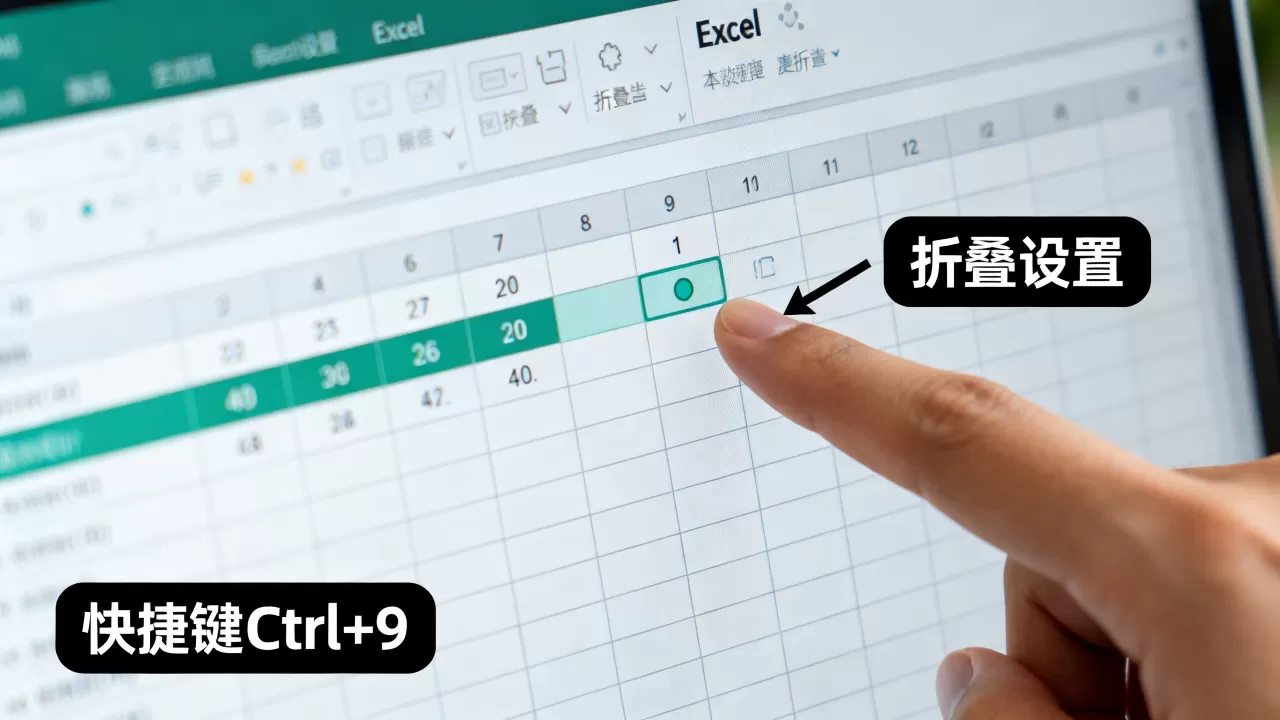 Excel表格折叠怎么设置?,有哪些快捷键 Excel表格折叠怎么设置?,有哪些快捷键