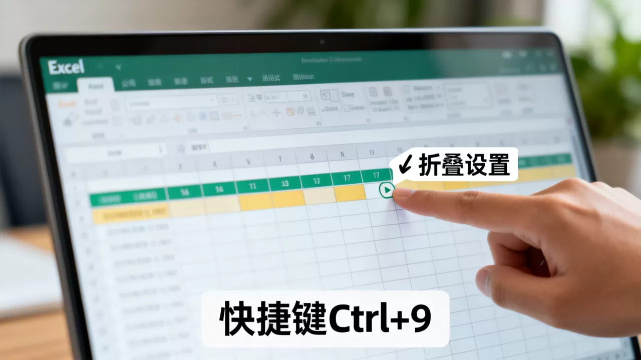 Excel表格折叠怎么设置?,有哪些快捷键 Excel表格折叠怎么设置?,有哪些快捷键