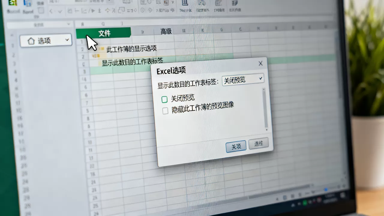 如何关闭Excel预览?, 关闭预览有什么用 如何关闭Excel预览?, 关闭预览有什么用