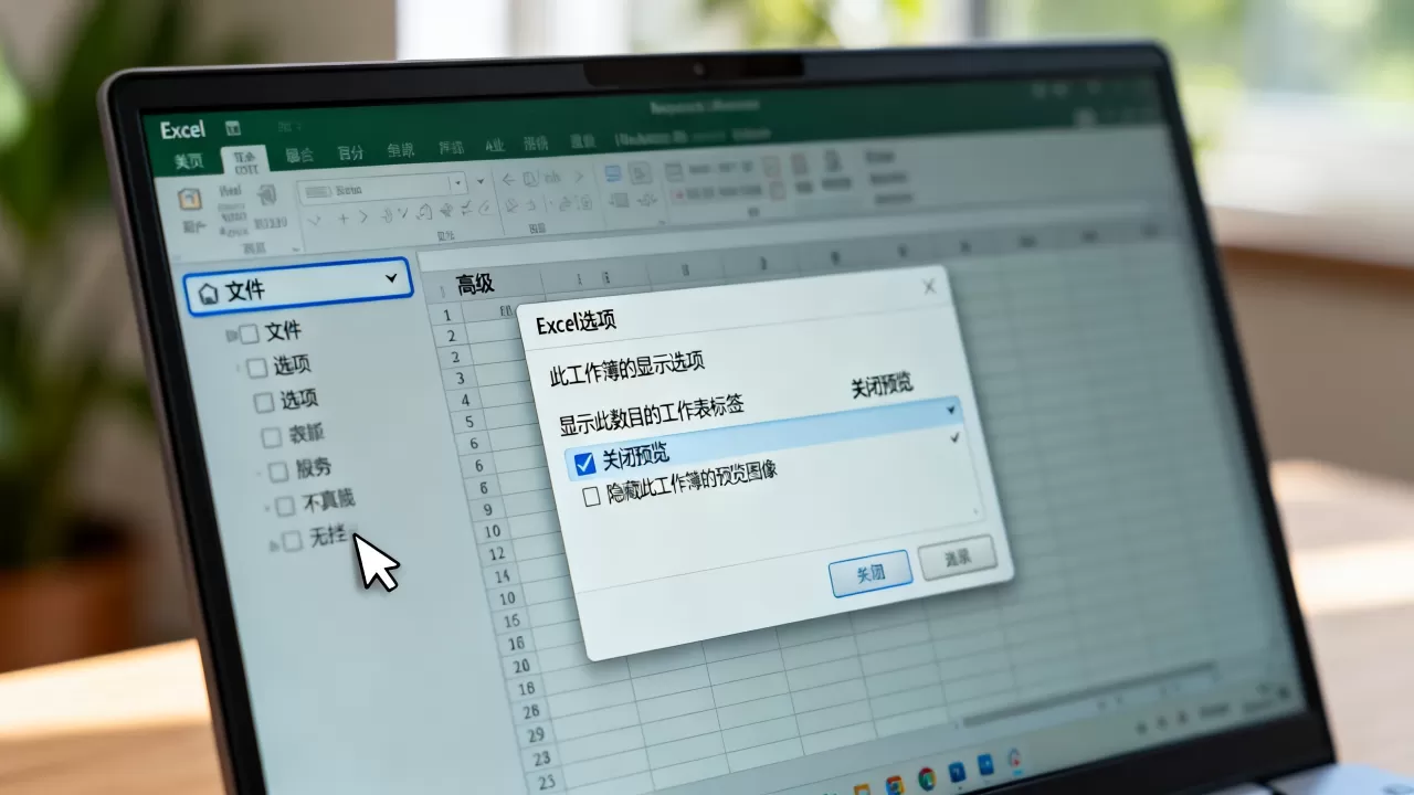 如何关闭Excel预览?, 关闭预览有什么用 如何关闭Excel预览?, 关闭预览有什么用