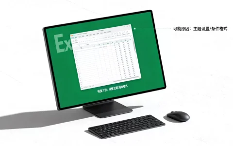 Excel表格背景变成绿色怎么恢复，是什么原因导致的？