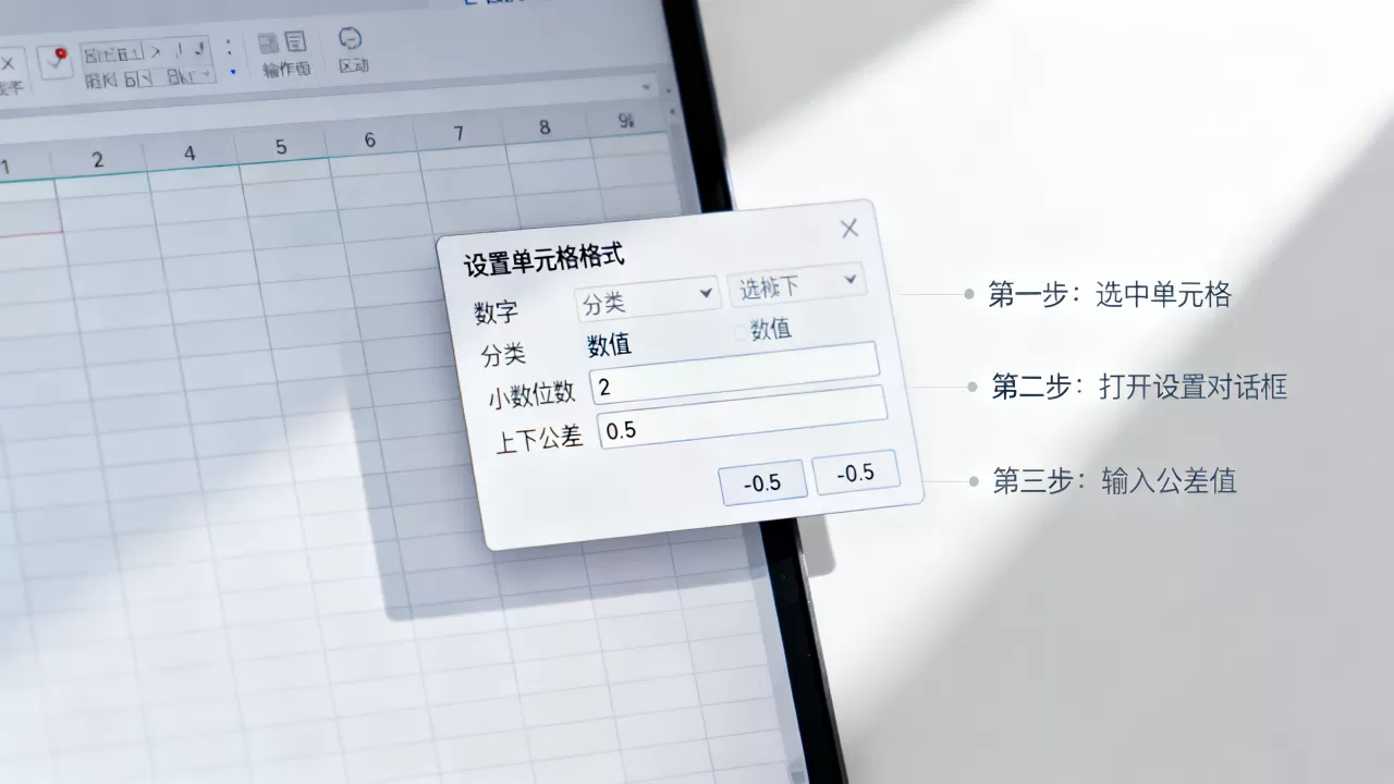 Excel上下公差怎么设置?操作步骤是什么 Excel上下公差怎么设置?操作步骤是什么