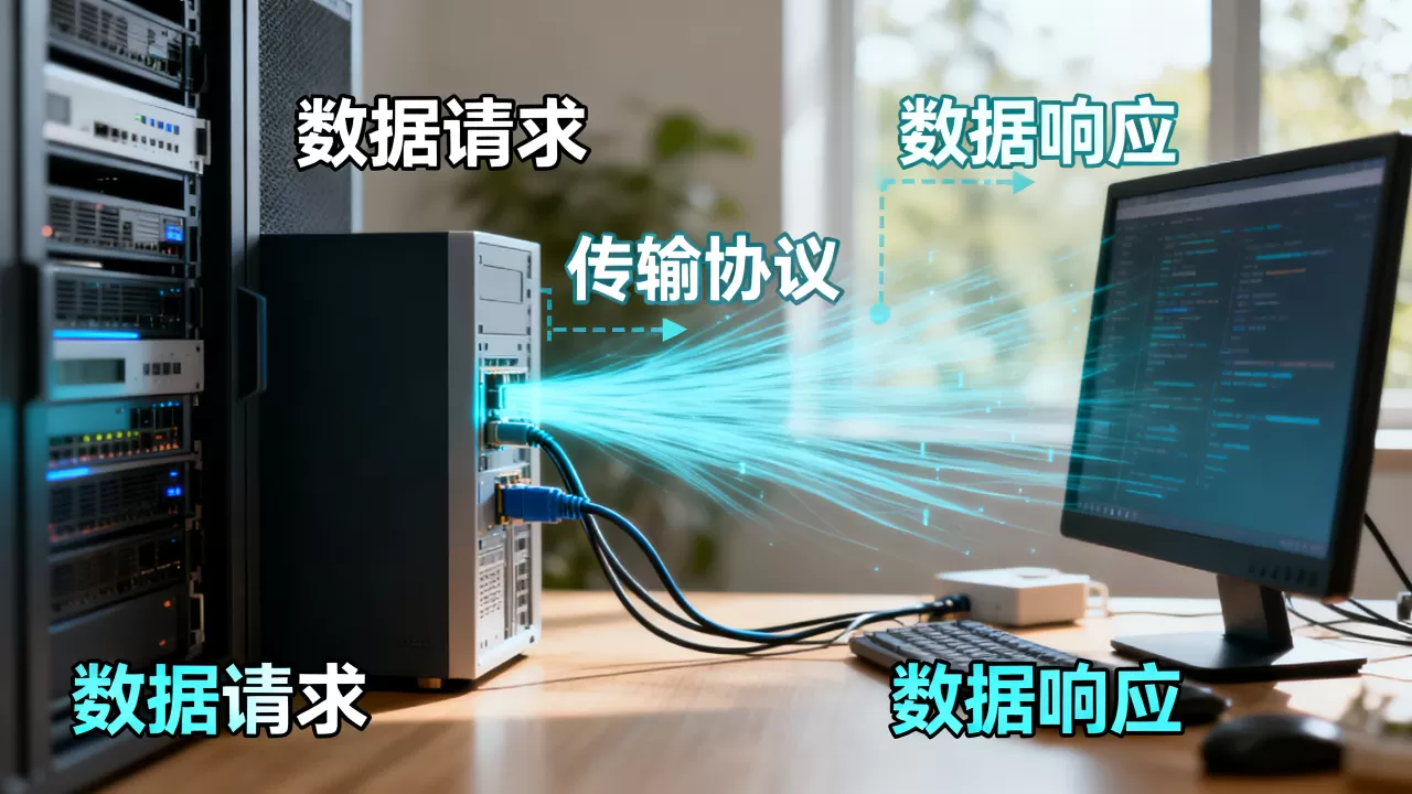 服务器是怎样将数据传给客户端的，原理是什么？