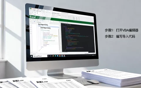 Excel VBA如何批量导入CSV文件数据，怎么做？