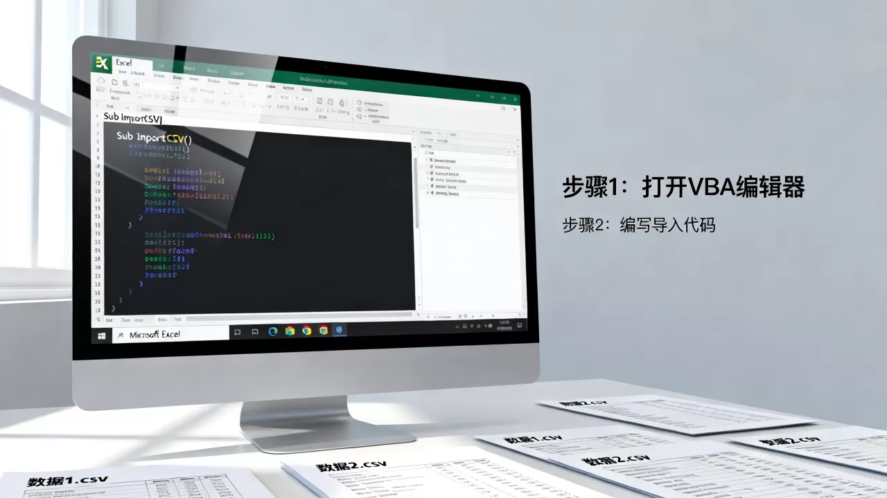 Excel VBA如何批量导入CSV文件数据,怎么做? Excel VBA如何批量导入CSV文件数据,怎么做?