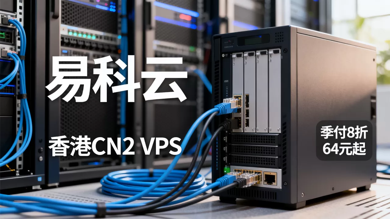 易科云香港CN2VPS季付8折64元起值得买吗?,哪家好? 易科云香港CN2VPS季付8折64元起值得买吗?,哪家好?