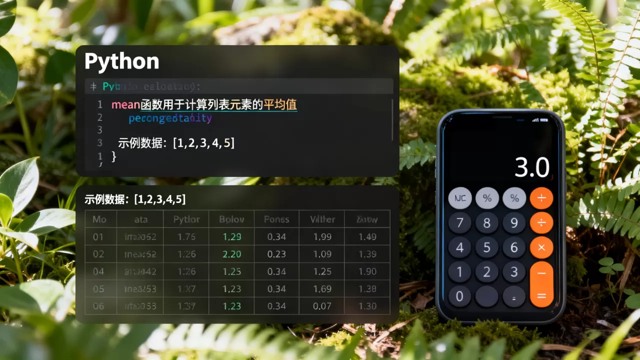 Python mean函数是什么?,怎么用? Python mean函数是什么?,怎么用?