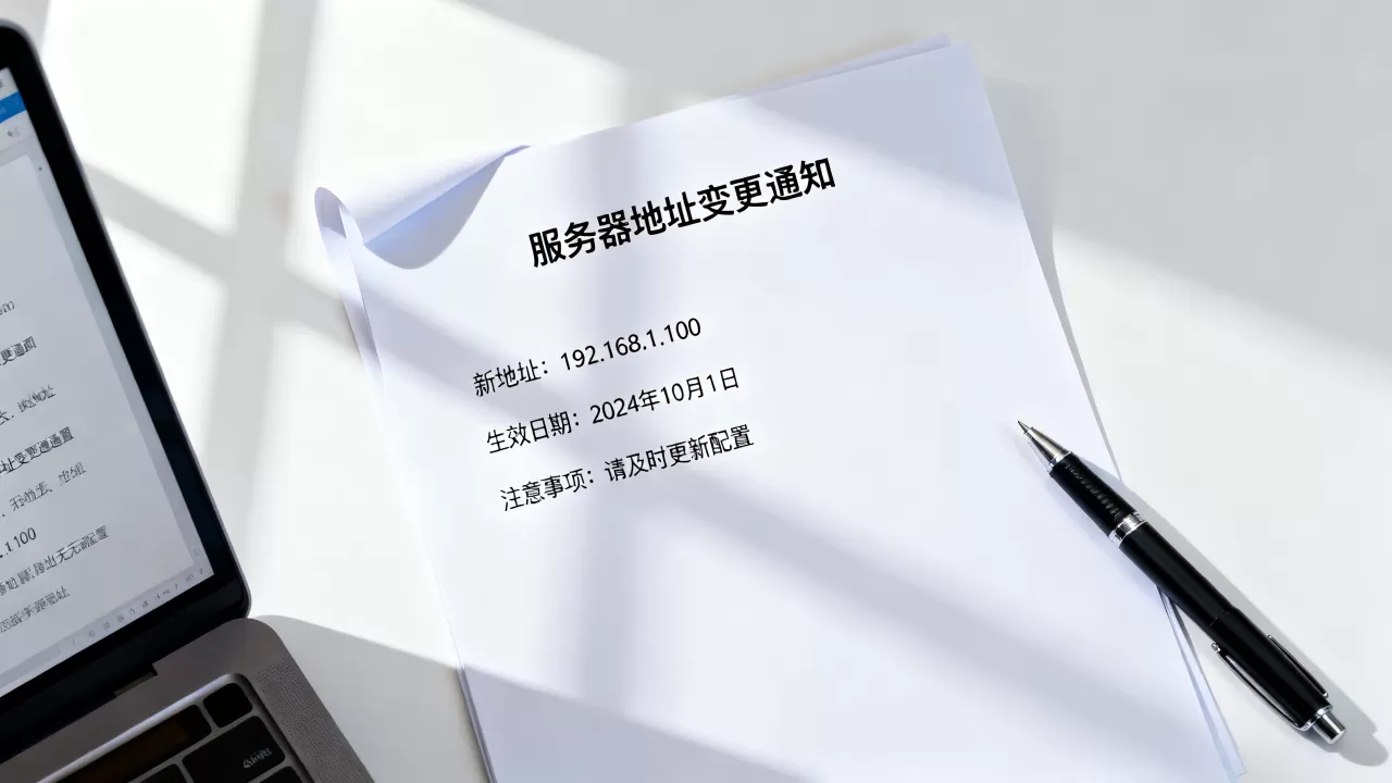 服务器地址变更通知有哪些内容,怎么写? 服务器地址变更通知有哪些内容,怎么写?