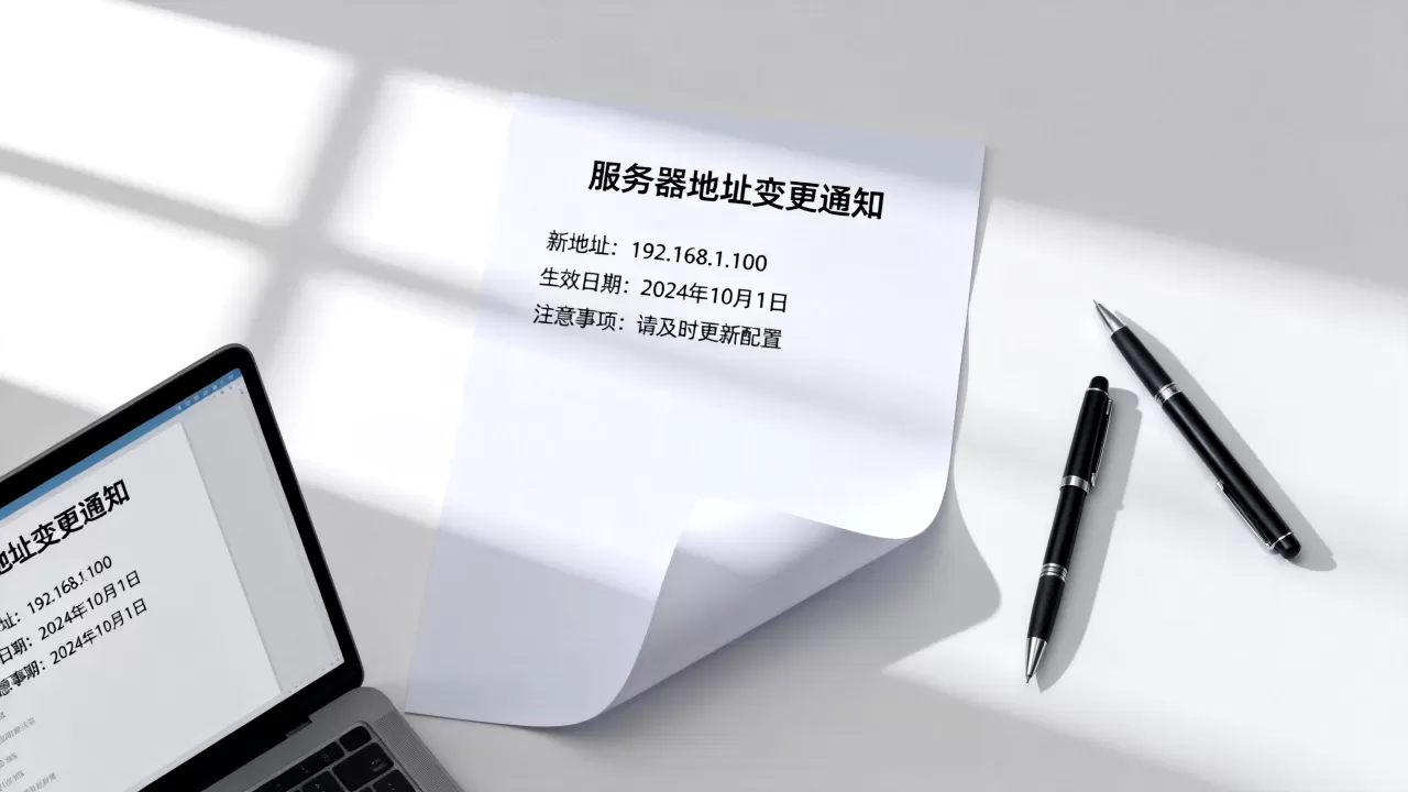 服务器地址变更通知有哪些内容,怎么写? 服务器地址变更通知有哪些内容,怎么写?