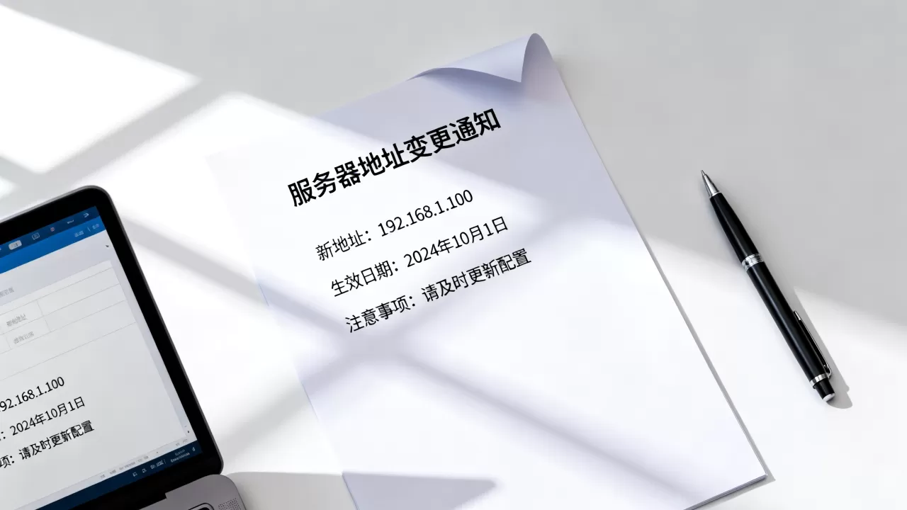 服务器地址变更通知有哪些内容,怎么写? 服务器地址变更通知有哪些内容,怎么写?