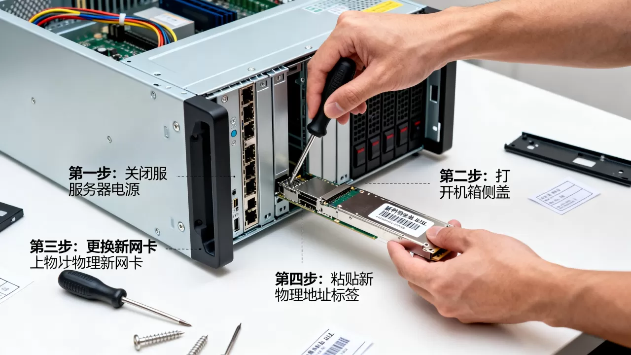 服务器怎么修改物理地址,具体步骤是什么? 服务器怎么修改物理地址,具体步骤是什么?