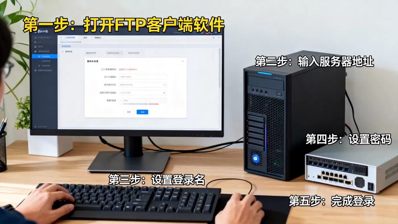 FTP服务器登录名密码如何设置？，有哪些步骤？
