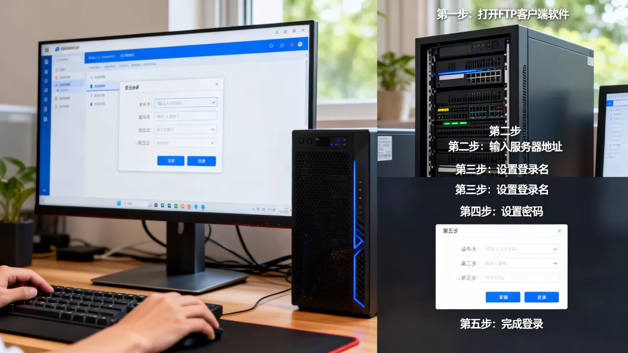 FTP服务器登录名密码如何设置？，有哪些步骤？