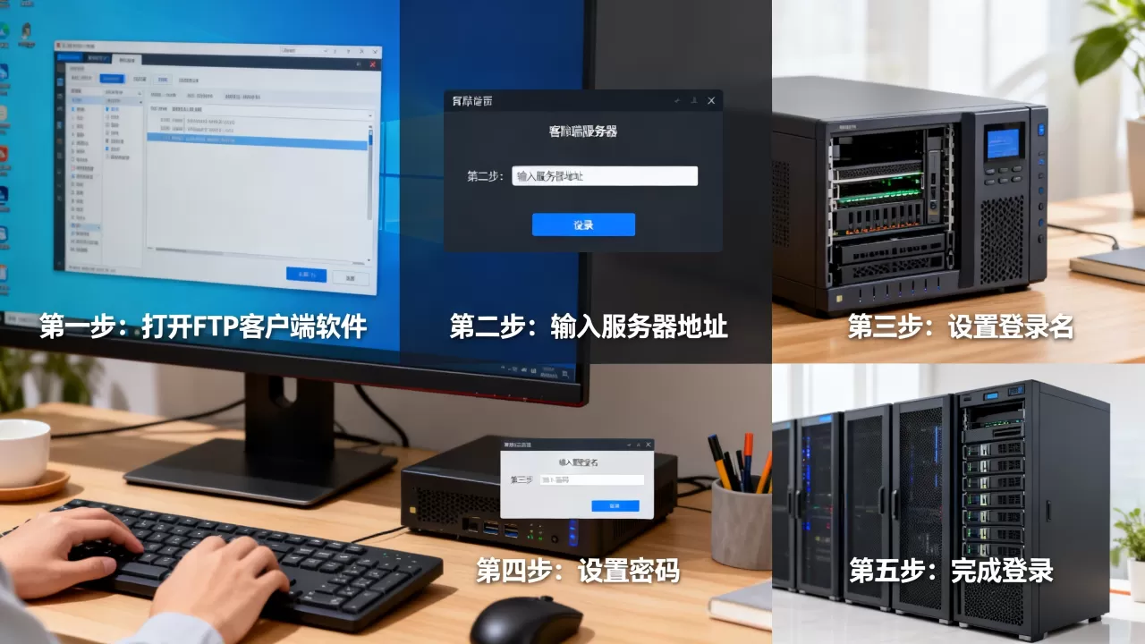 FTP服务器登录名密码如何设置？，有哪些步骤？