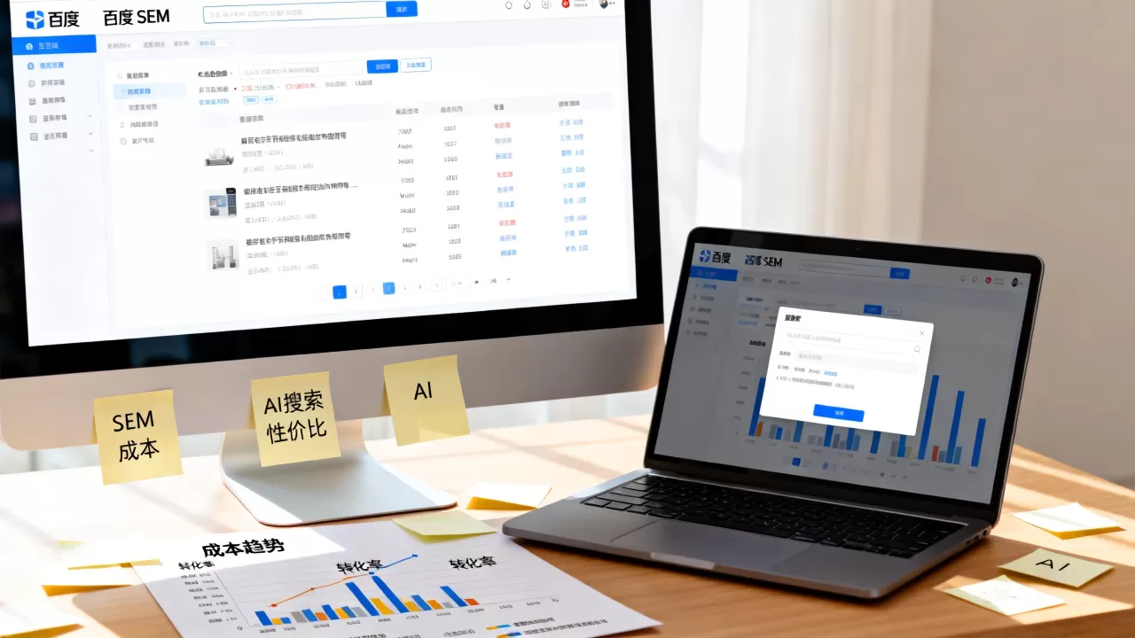 百度SEM成本越来越高AI搜索性价比怎样?,值得尝试吗? 百度SEM成本越来越高AI搜索性价比怎样?,值得尝试吗?