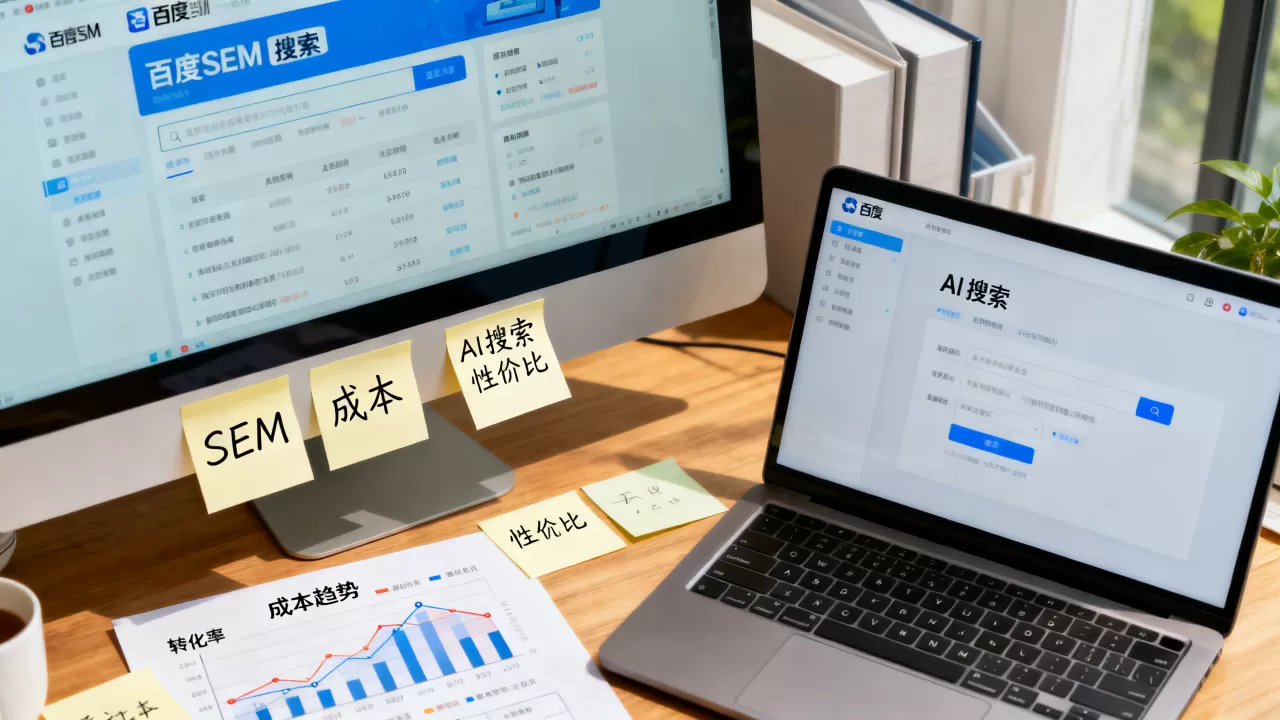 百度SEM成本越来越高AI搜索性价比怎样?,值得尝试吗? 百度SEM成本越来越高AI搜索性价比怎样?,值得尝试吗?