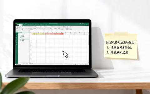 Excel表格无法拖动是什么原因？，怎么解决