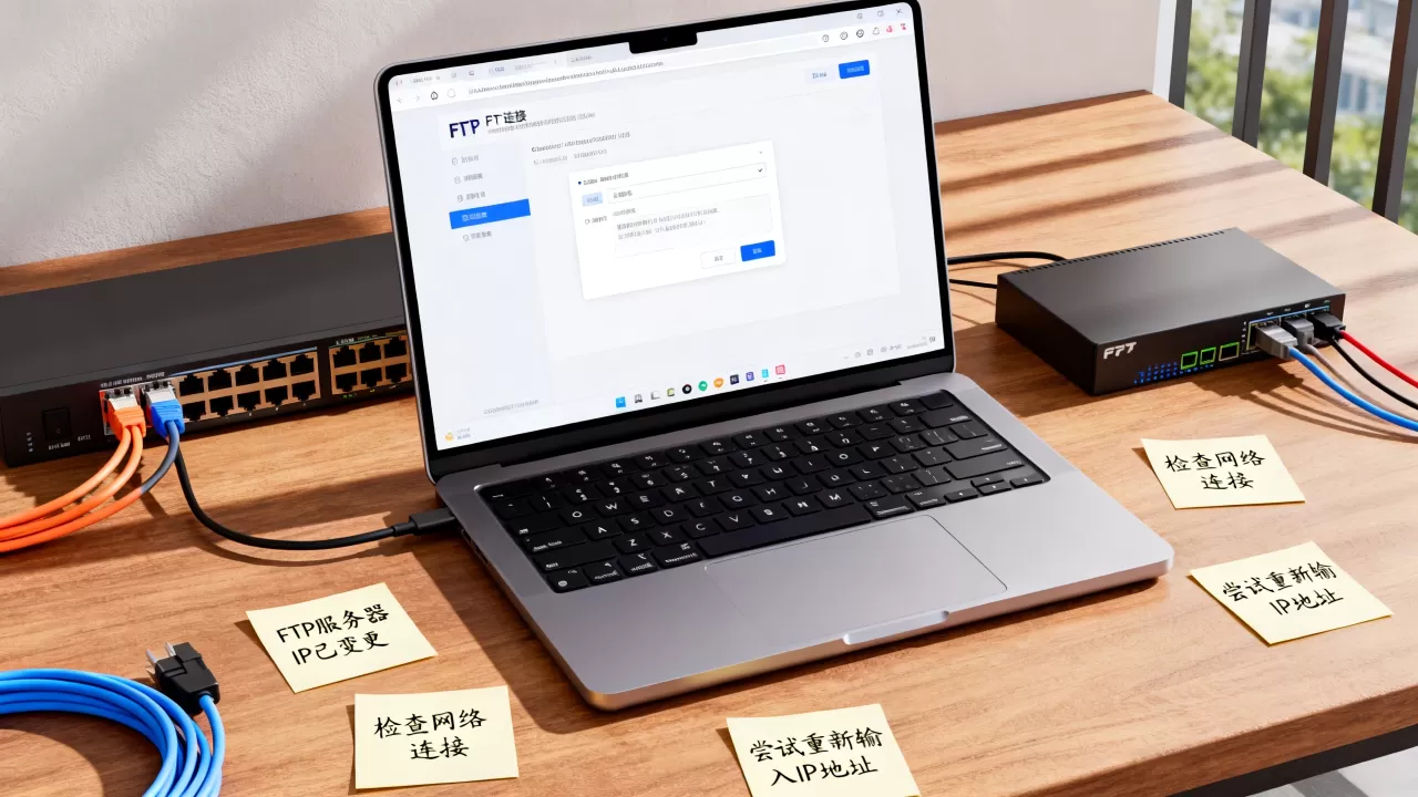 FTP服务器IP变更后怎么连接?,无法访问怎么办? FTP服务器IP变更后怎么连接?,无法访问怎么办?