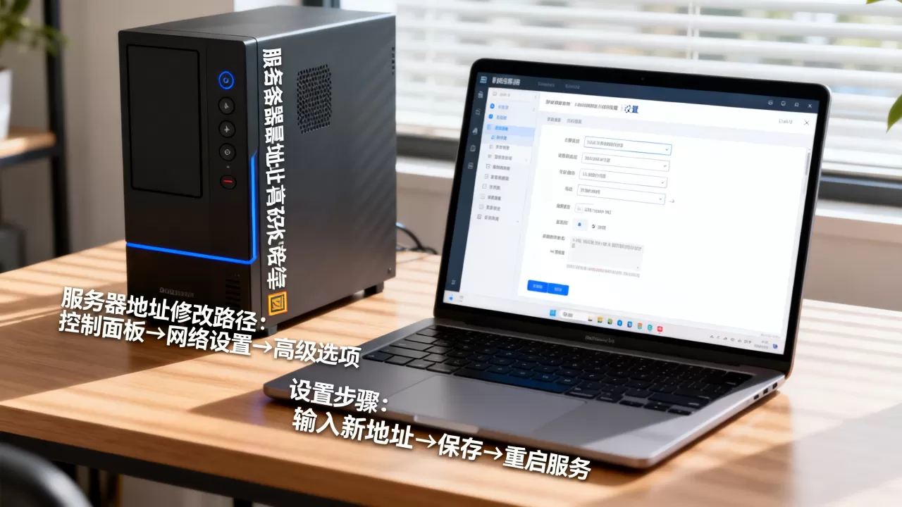 服务器地址到底应该去哪里正确修改，在哪里设置