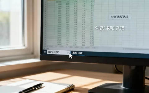 Excel表格左下角没有显示求和怎么办？, 如何开启状态栏
