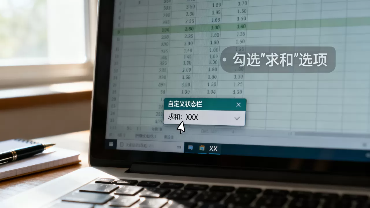 Excel表格左下角没有显示求和怎么办?, 如何开启状态栏 Excel表格左下角没有显示求和怎么办?, 如何开启状态栏