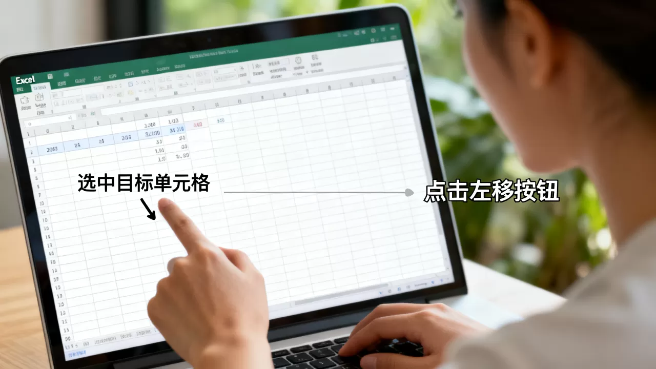Excel表格怎么左移？，具体步骤有哪些？