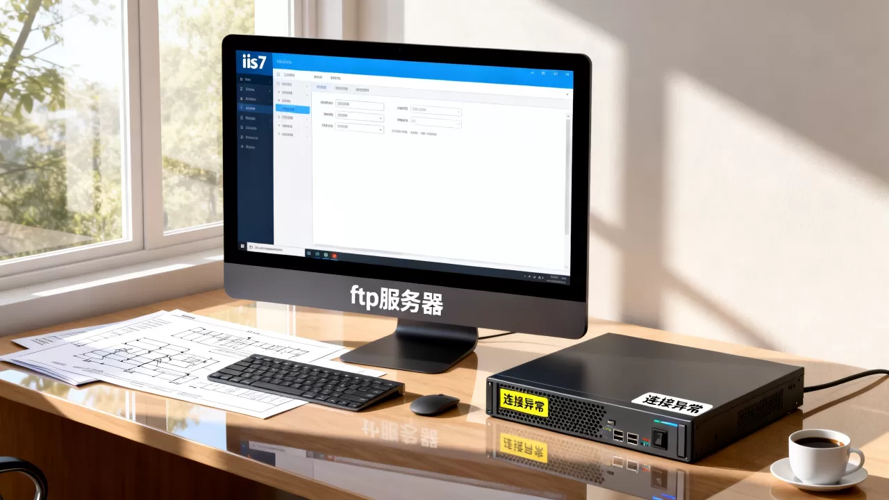 为什么ftp服务器打开后是iis7？，怎么解决？