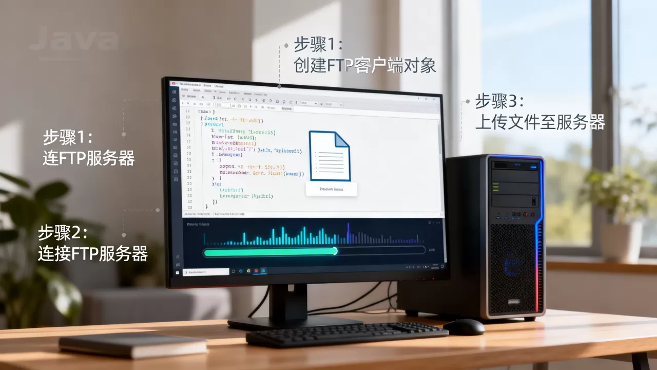 如何用Java实现FTP服务器上传?,有哪些步骤? 如何用Java实现FTP服务器上传?,有哪些步骤?