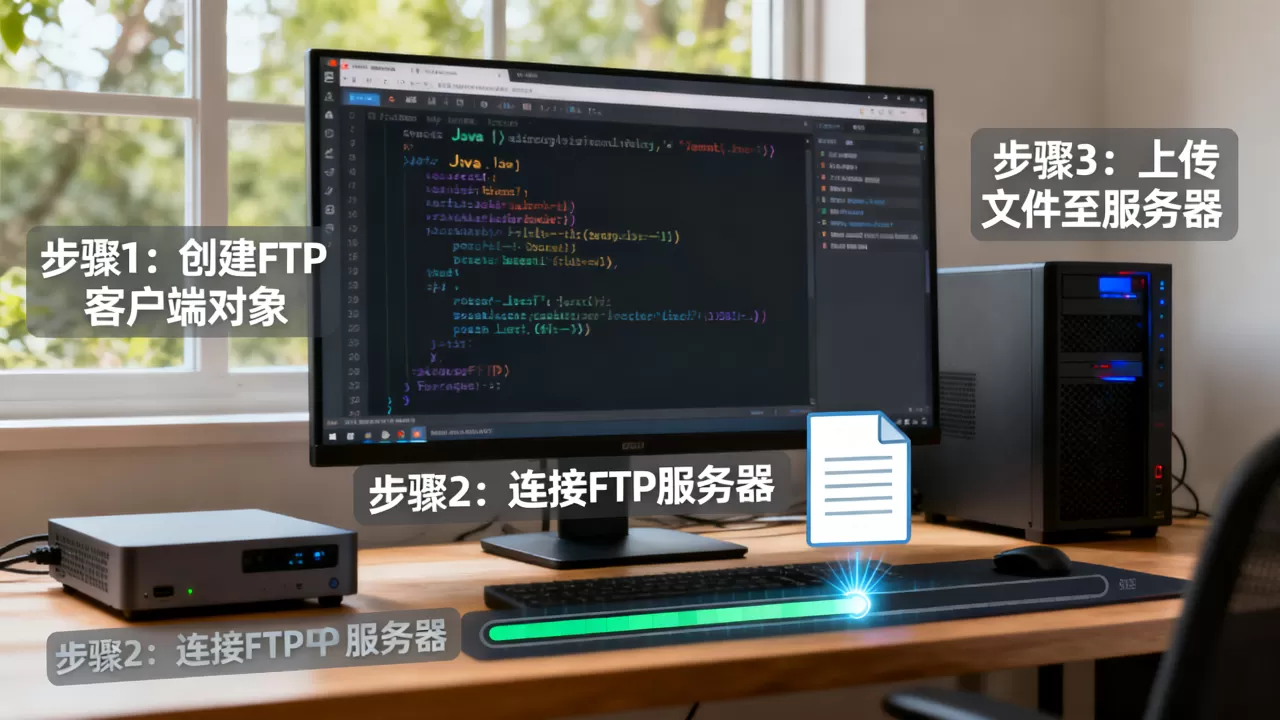 如何用Java实现FTP服务器上传?,有哪些步骤? 如何用Java实现FTP服务器上传?,有哪些步骤?