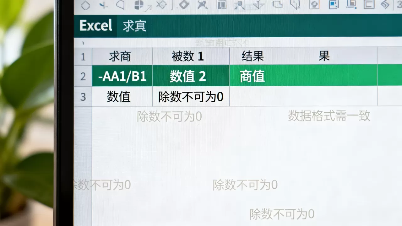 Excel中求商的具体步骤是什么,注意事项有哪些 Excel中求商的具体步骤是什么,注意事项有哪些