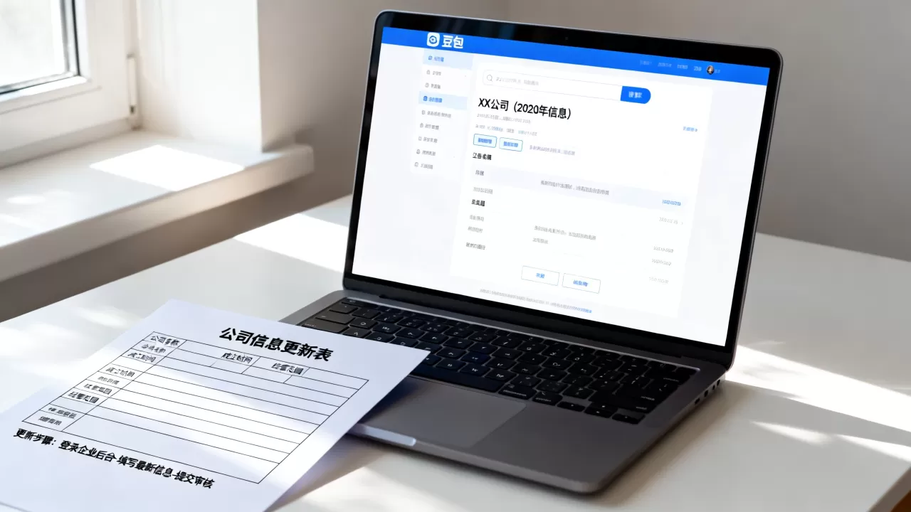 为什么豆包搜索我们公司显示几年前的信息？，如何更新公司信息？