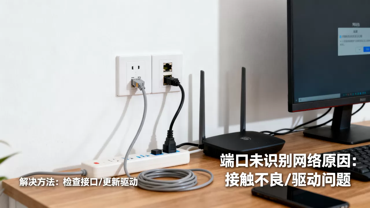 房间端口未识别网络是什么原因?,如何解决? 房间端口未识别网络是什么原因?,如何解决?