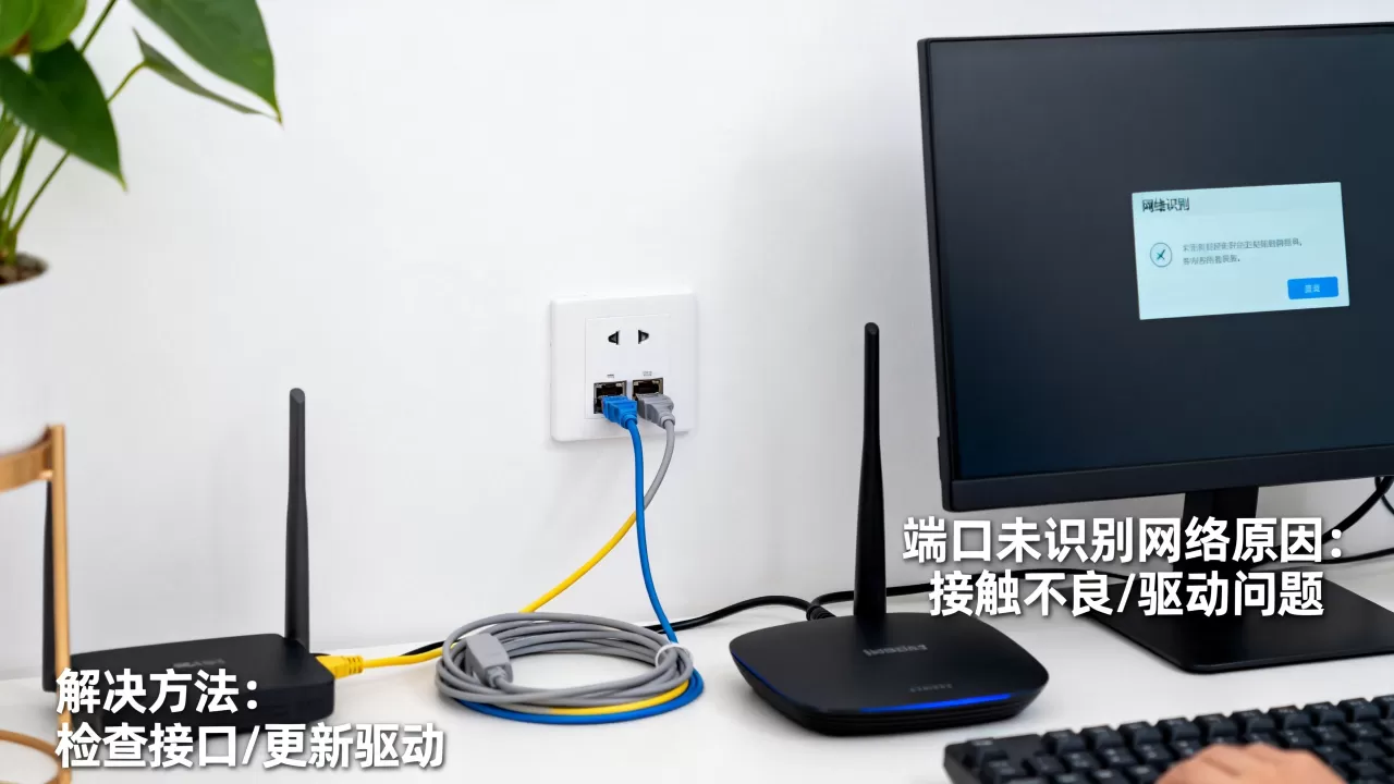 房间端口未识别网络是什么原因?,如何解决? 房间端口未识别网络是什么原因?,如何解决?