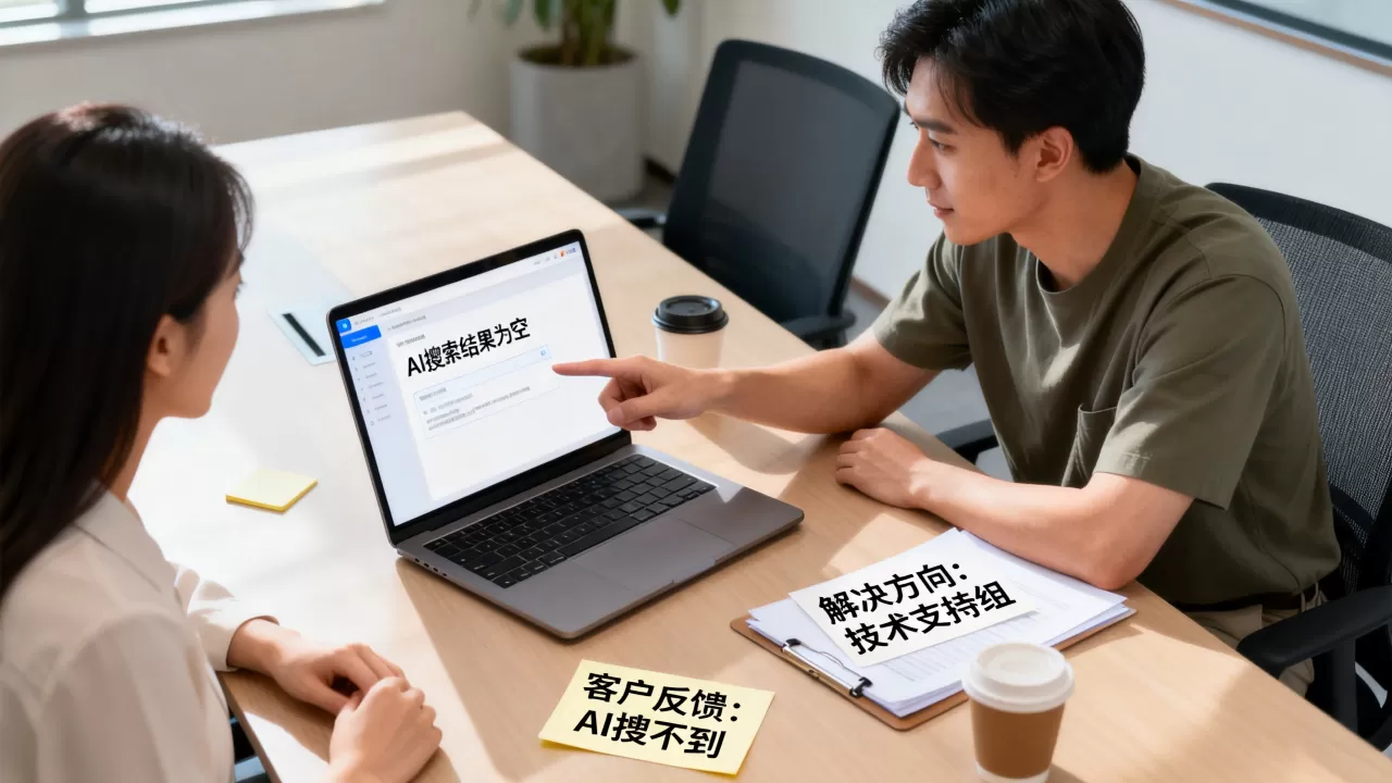 客户说在AI搜不到,我们该找谁解决,怎么办 客户说在AI搜不到,我们该找谁解决,怎么办