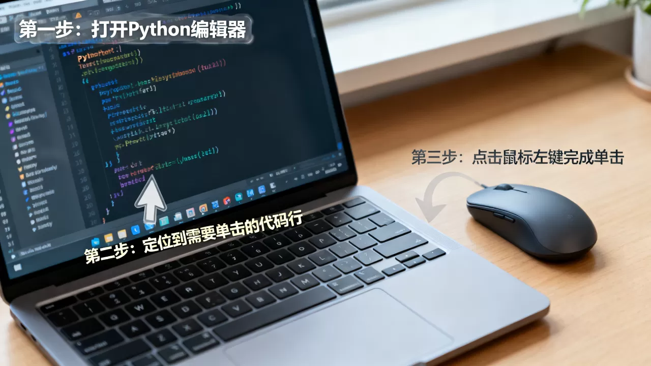 Python单击怎么做,具体步骤是什么? Python单击怎么做,具体步骤是什么?