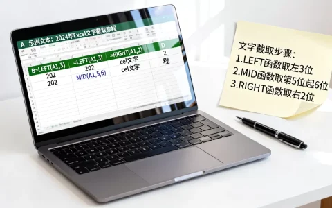 Excel文字截取具体怎么操作，如何截取指定长度的字符？