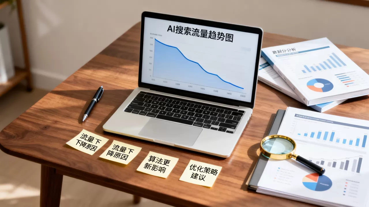 AI搜索流量突然下降是被惩罚了吗，怎么办