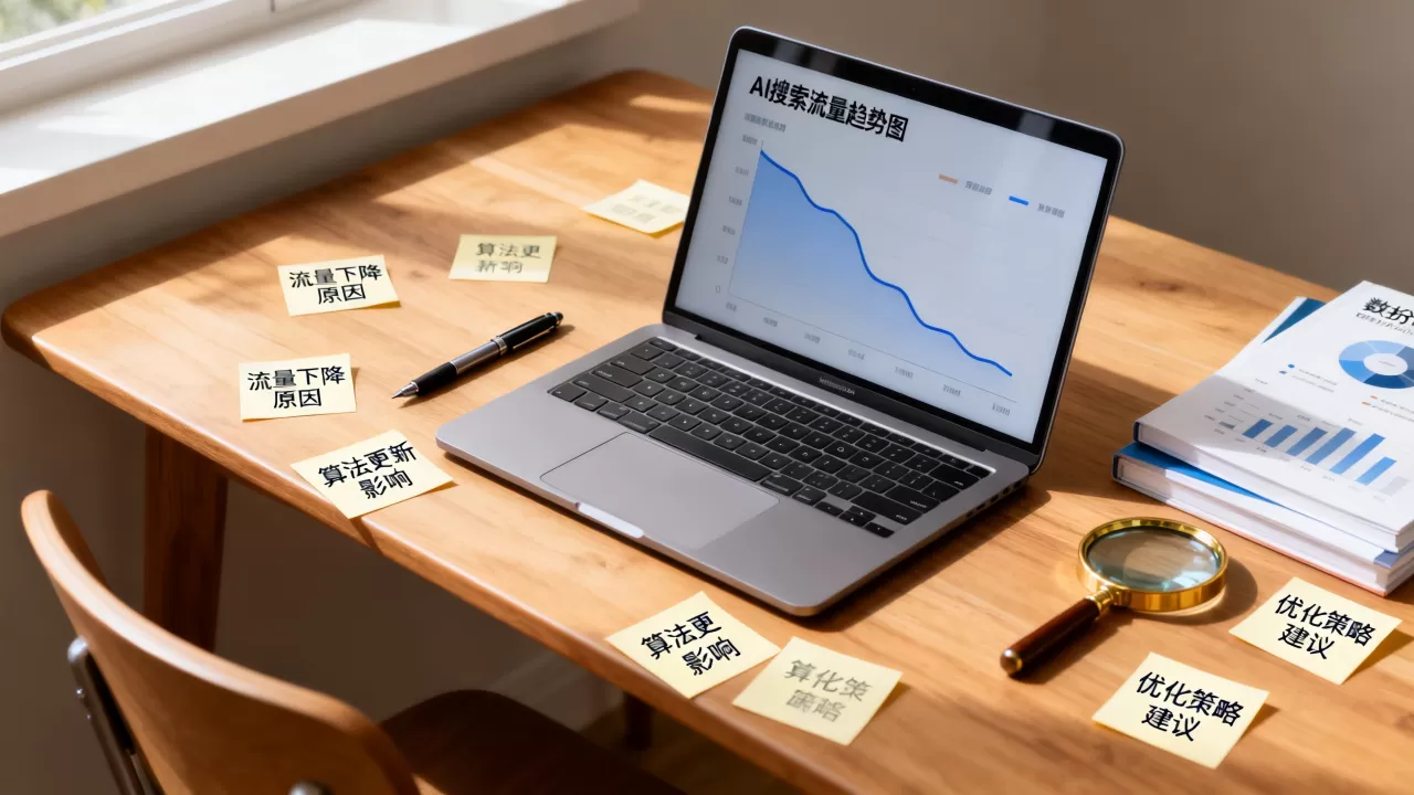 AI搜索流量突然下降是被惩罚了吗，怎么办