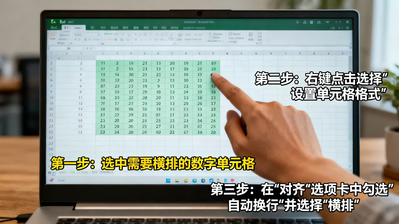 Excel横排数字怎么设置,有哪些步骤? Excel横排数字怎么设置,有哪些步骤?