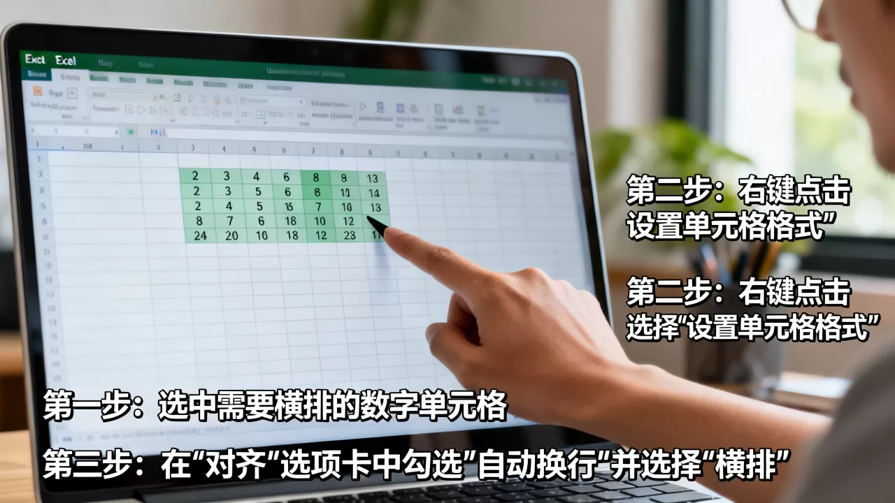 Excel横排数字怎么设置,有哪些步骤? Excel横排数字怎么设置,有哪些步骤?