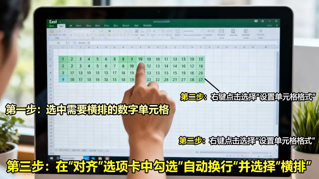 Excel横排数字怎么设置,有哪些步骤? Excel横排数字怎么设置,有哪些步骤?