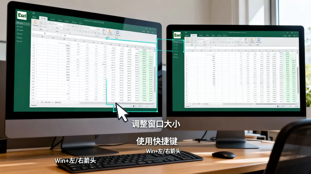 excel窗口并排显示如何调整呢,有什么技巧 excel窗口并排显示如何调整呢,有什么技巧