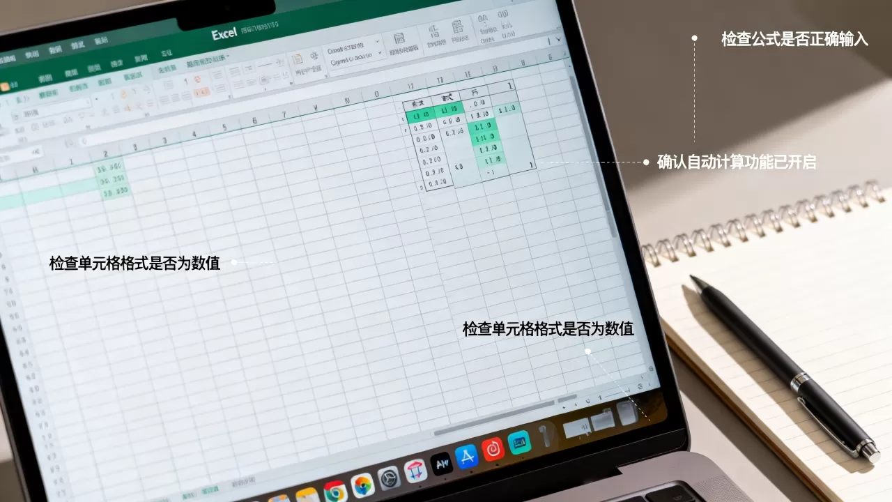 Excel运行函数无法自动计算应该检查什么，教程