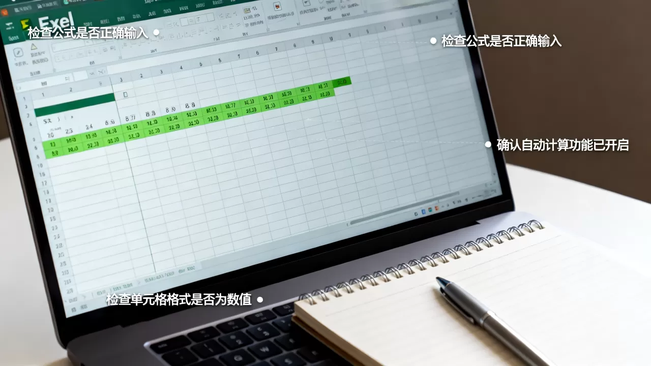 Excel运行函数无法自动计算应该检查什么，教程