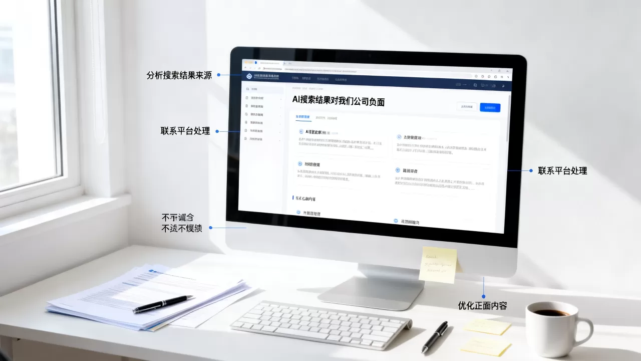 AI搜索结果对我们公司负面怎么处理,如何消除负面搜索结果 AI搜索结果对我们公司负面怎么处理,如何消除负面搜索结果