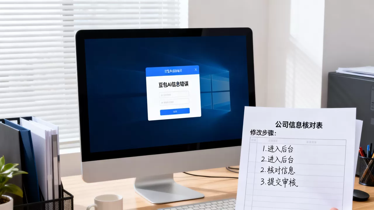 豆包AI把我们公司信息写错了怎么办,怎么修改 豆包AI把我们公司信息写错了怎么办,怎么修改
