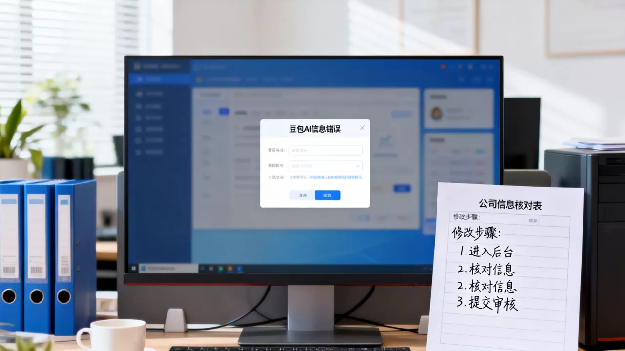 豆包AI把我们公司信息写错了怎么办,怎么修改 豆包AI把我们公司信息写错了怎么办,怎么修改