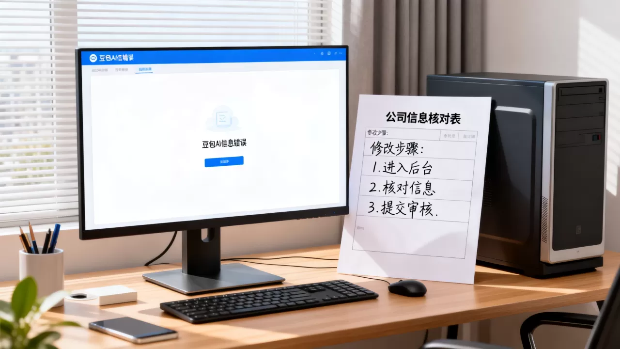 豆包AI把我们公司信息写错了怎么办,怎么修改 豆包AI把我们公司信息写错了怎么办,怎么修改