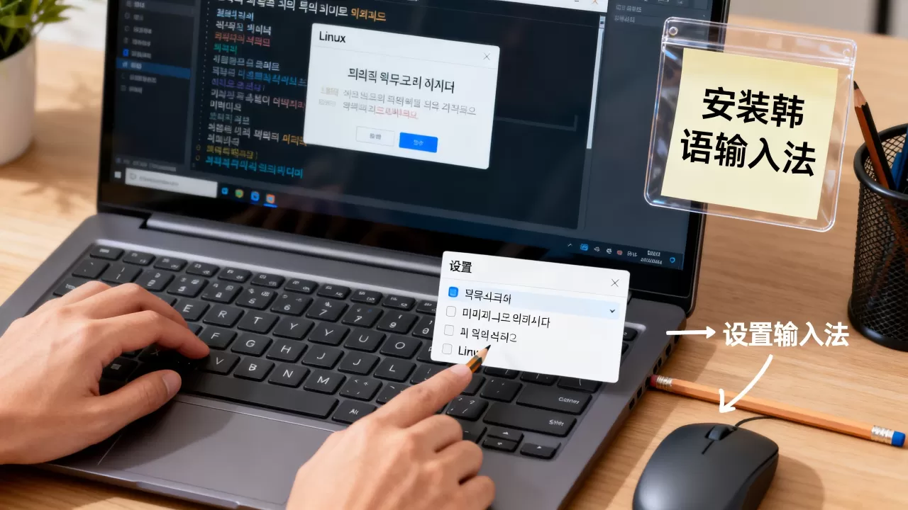 linux系统韩语输入法怎么安装，怎么设置